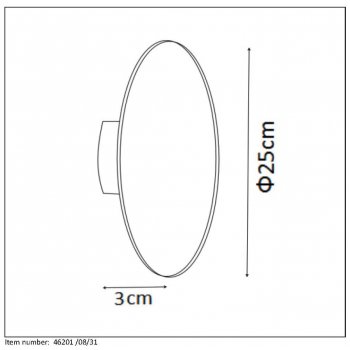 EKLYPS LED Wall Light D25cm 8W 480LM 300 - obrázek