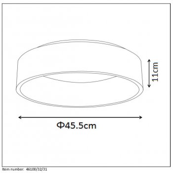 TALOWE LED Ceiling Light D45cm 32W 3000K - obrázek