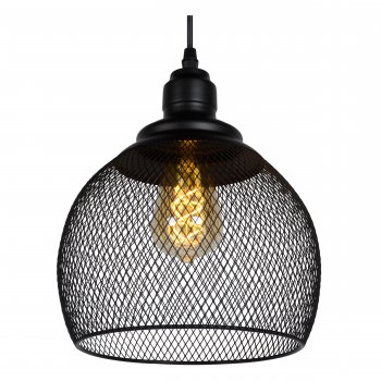 MESH Pendant E27 D22cm H 20cm Black - obrázek