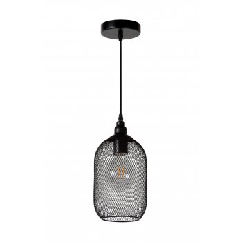 MESH Pendant E27 D15cm H29cm Black - obrázek