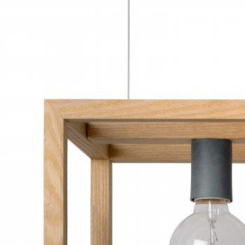 ORIS Pendant 4xE27 L120cm Veneer Wood - obrázek