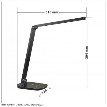 VARIO Desk Lamp 8W 2700-6500K 420LM Whit - obrázek