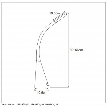 GOOSY LED Desk Lamp 4W 3000K 430LM Silve - obrázek