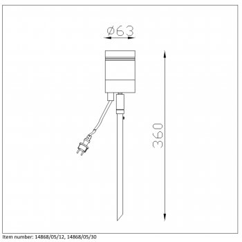 ARNE-LED Outdoor lamp spike 1x GU10/5W 3 - obrázek