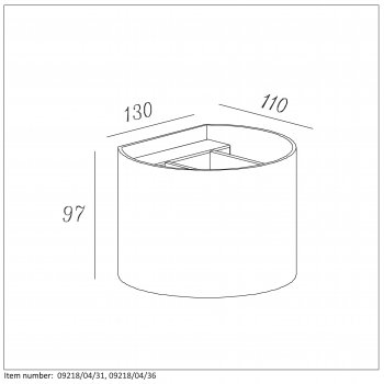 XIO Wall Light Round G9/4W 380LM 2700K W - obrázek