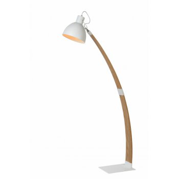 CURF Floorklamp E27/60W Plywood-Metal Wh - obrázek