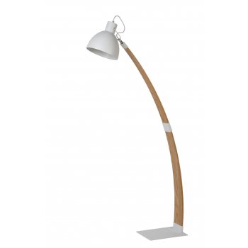 CURF Floorklamp E27/60W Plywood-Metal Wh - obrázek