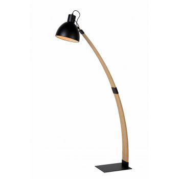 CURF Floorklamp E27/60W Plywood-Metal Bl - obrázek