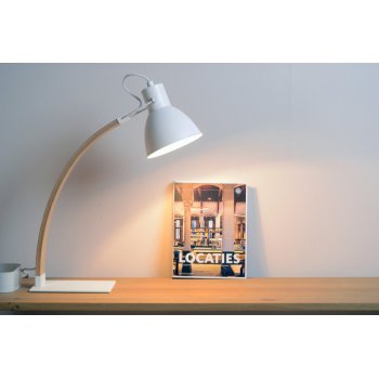 CURF Desklamp E27/60W Plywood-White - obrázek