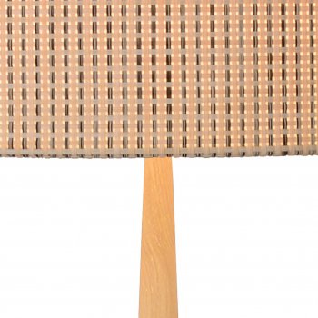 CONOS Floor lamp E27 H76 D48 cm Wood/Sha - obrázek