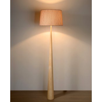 CONOS Floor lamp E27 H76 D48 cm Wood/Sha - obrázek