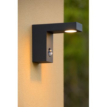 TEXAS-IR Wall Light IP54 H12 L15 LED 6W Black - obrázek