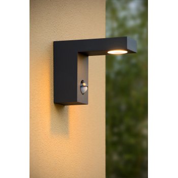 TEXAS-IR Wall Light IP54 H12 L15 LED 6W Black - obrázek