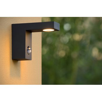 TEXAS-IR Wall Light IP54 H12 L15 LED 6W Black - obrázek