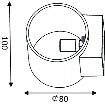 XERA Wall light Round 1xG9 D8 H10 W10 cm - obrázek