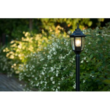 Outdoor lighting post H110cm E27/60W Bla - obrázek