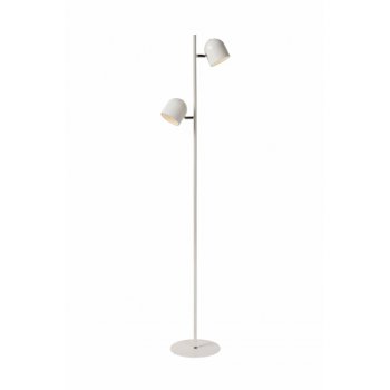 SKANSKA-LED Floor lamp 2x4W H140cm White - obrázek