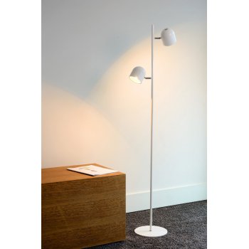 SKANSKA-LED Floor lamp 2x4W H140cm White - obrázek