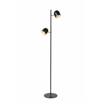 SKANSKA-LED Floor lamp 2x4W H140cm Black - obrázek