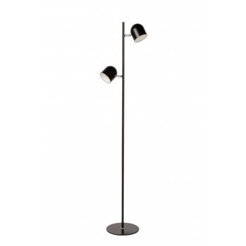 SKANSKA-LED Floor lamp 2x4W H140cm Black - obrázek