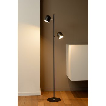 SKANSKA-LED Floor lamp 2x4W H140cm Black - obrázek