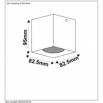 BODI Ceiling Light Square GU10excl - obrázek