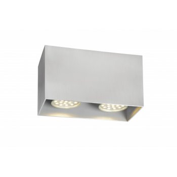 BODI Ceiling Light Square 2xGU10excl Bla - obrázek