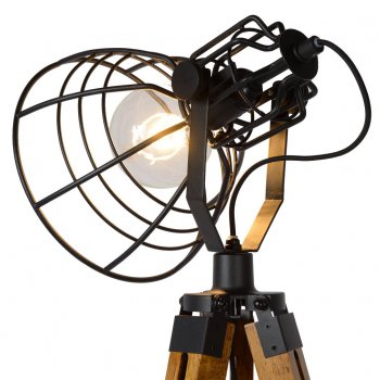 JOSHUA Floor lamp E27 H104cm Black - obrázek