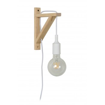 FIX Wall Light E27 excl. H22cm Wood/ White - obrázek