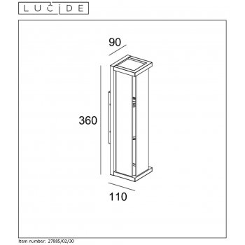 CLAIRE MINI Wandlicht IP54 2xE - obrázek