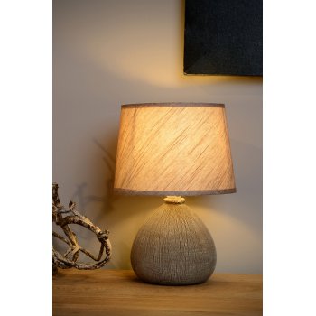 RAMZI Table Lamp E14 H26cm Brown - obrázek