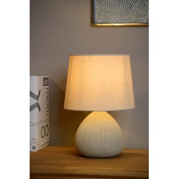 RAMZI Table Lamp E14 H26cm Cream - obrázek