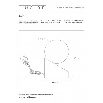 LEN Table Lamp G9excl - obrázek