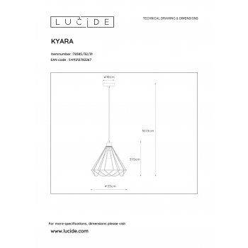 KYARA Pendant E27 - obrázek