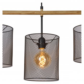 BASKETT Pendant 4xE27 L107cl Black - obrázek