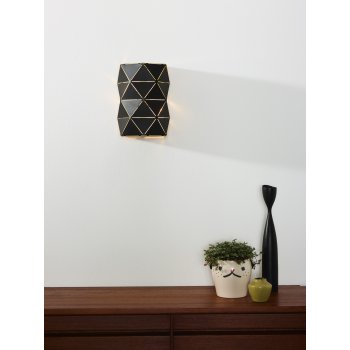 OTONA Wall Light 2xE14/40W L15 H20cm Black - obrázek