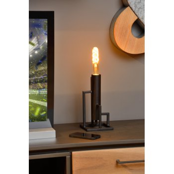 ZILDA Table Lamp E27/40W L12 W12 H25cm Black - obrázek