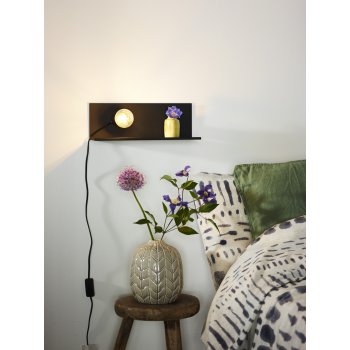 SEBO  Wall Light E27/40W L35 W12 H12cm Black - obrázek