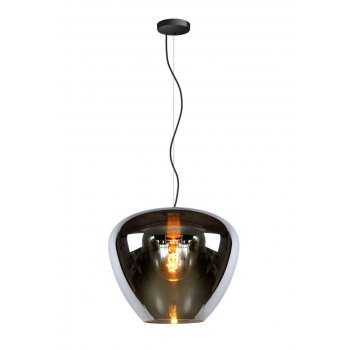 SOUFIAN Pendant 1x E27 H153cm D40cm Smoke - obrázek