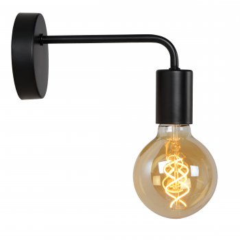 SCOTT Wall Light E27 L20  H12cm Black - obrázek