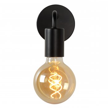 SCOTT Wall Light E27 L20  H12cm Black - obrázek