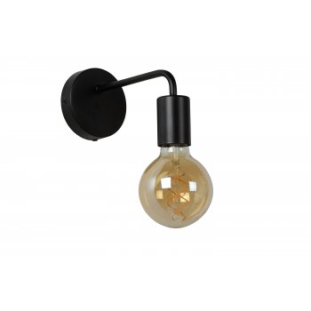 SCOTT Wall Light E27 L20  H12cm Black - obrázek