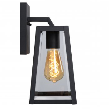 MATSLOT Wall Light IP23 E27 H31cm Black - obrázek