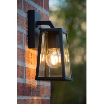 MATSLOT Wall Light IP23 E27 H25cm Black - obrázek