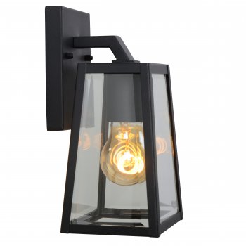 MATSLOT Wall Light IP23 E27 H25cm Black - obrázek