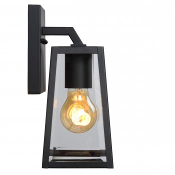 MATSLOT Wall Light IP23 E27 H25cm Black - obrázek