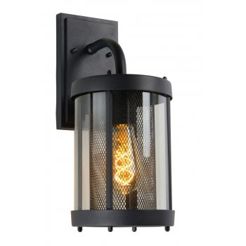 MAKKUM Wall Light IP23 E27 H38cm Black - obrázek