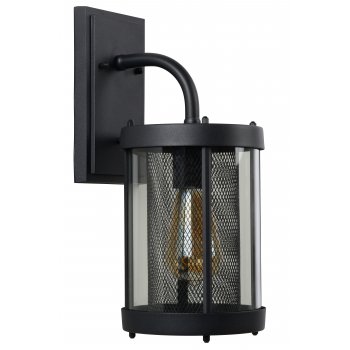 MAKKUM Wall Light IP23 E27 H38cm Black - obrázek