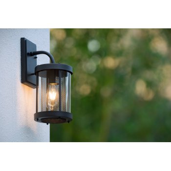 MAKKUM Wall Light IP23 E27 H38cm Black - obrázek