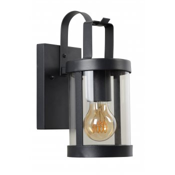 LINDELO Wall Light IP23 E27 H28cm Black - obrázek